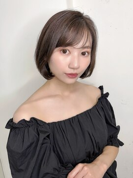 オーロ 武庫之荘店(ORO) あごライン艶ボブ/暗めカラー