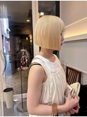 ＊ハイトーン×ぱっつんボブ＊