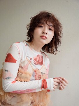 カフカ 亀有(KAfKA) 大人可愛いパーマ風カールミディアム