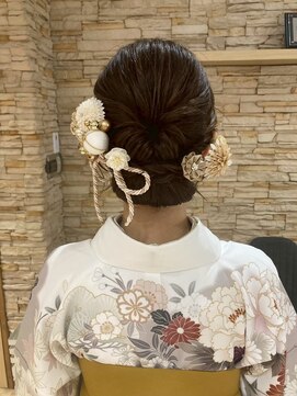 アロマ ヘアー ルーム 新宿店(AROMA hair room) 和装/袴/着付け/花かんむり/お団子/シニヨン/編み込み/大人女子