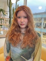 ディフィーノ 青山(DIFINO) レイヤーカット/ウェーブヘア/オレンジブラウン/パーマ/青山