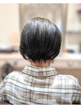 ヘアーズファイン(hair's fine) 美フォルム◎髪質改善ショート×前髪あり小顔効果