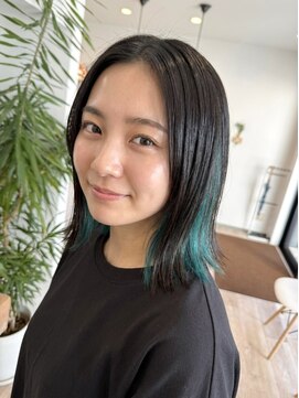 リシェイルノイ(RICHAIR.NEU) インナーカラーターコイズブルー