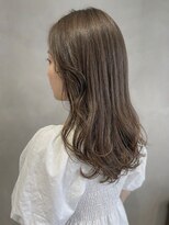 ファイン 美容室 深川店(FINE)&nbsp;ブリーチなし髪質改善艶髪ミルクティーベージュ透明感夏カラー