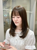 アピッシュ 国分寺(apish) オリーブベージュ×レイヤーカット