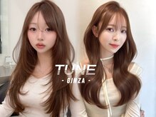 チューン 銀座(TUNE)の雰囲気（レイヤーカット♪#銀座#学割U24#ブリーチなし#インナーカラー）