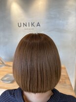 ユニカ(UNIKA)&nbsp;ハッシュカット/グレージュ/デザインカラー/北長瀬