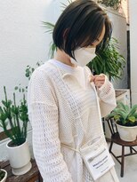 ウォーター 表参道(WATER)&nbsp;ミニボブ　カラー　前髪　ショートカット/表参道.南青山