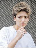 小久保style☆暗髪アッシュブラックスリックバックくすみブルー