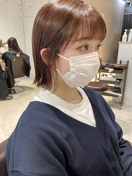 コフィー バイ メルト 吉祥寺(cofy by melt) 【三ツ井純】切りっぱなしボブ外はねボブ20代30代ベージュカラー