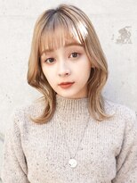 ラフィス ヘアーセプト 銀座店(La fith hair sept)&nbsp;【La fith】ブロンドベージュ×くびれヘア