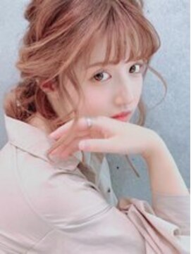 ウノ 若葉台(UNO) 簡単ヘアアレンジ/ベージュピンク/フレンチガーリー