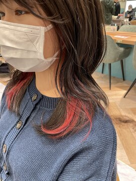 ロンド レグリーズ 立川(Lond leglise) 【槌矢圭悟】インナーカラー　ピンク　バイオレット