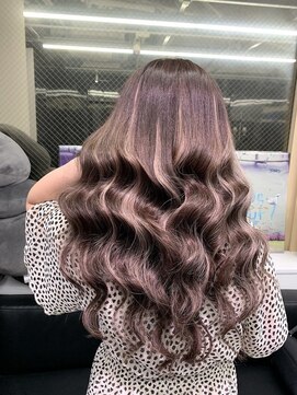 グロウ 渋谷(grow) プルエクステでつくる馴染ませハイライト