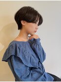 ハンサムショート/黒髪ショート/耳掛けショート