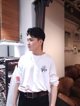 ブロック ジャポン(bloc japon) ニュアンスパーマ前下がりスタイル