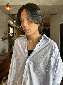 ソイリウム 下北沢(soi rium) オリーブカラー_ウルフスタイル_ブリーチなしカラー