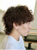 波巻きパーマメンズパーマメンズヘアツーブロックツイストパーマ