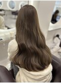 siena オリーブベージュ×重めロング　20代30代 渋谷