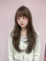 ボタン シブヤ(VOTAN SHIBUYA)&nbsp;レイヤーカット/透明感カラー/ベージュカラー/前髪/顔周り