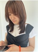 髪質改善韓国レイヤースタイル