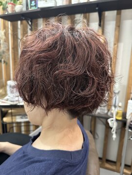 ビューティーガレージ カワゴエ(Beauty Garage Kawagoe) 白髪ぼかし×クルクルもしゃもしゃパーマ