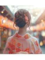 エーティーヘアコレクション 自由が丘(AT.hair collection)&nbsp;浴衣ヘアセット