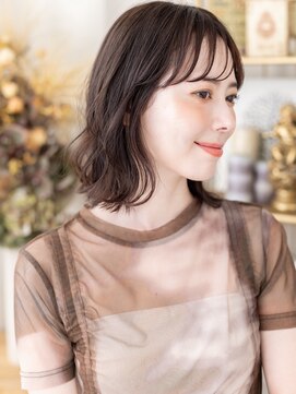 カバーヘアアンドスパ ブリス 浦和(COVER HAIR&SPA bliss) くせ毛風シースルーバングセミウェットヘアa浦和20代30代40代