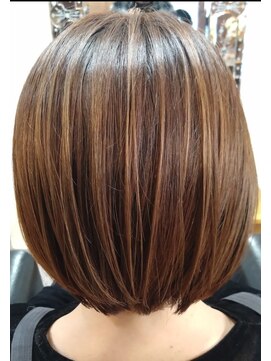 シークレット白髪ぼかしハイライト