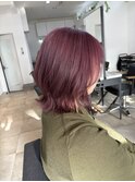 大人可愛いミディアムレイヤーくびれヘアレイヤーボブ韓国風