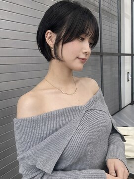 ロックス バイ マグ 松本(rocks BY MAG) 韓国風◎シースルーバングショート×透明感カラー×アッシュ