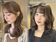 前髪/顔周りのデザインで圧倒的小顔＆垢抜け☆女性ならではの細かなニュアンスを形に！韓国おくれ毛ヘア★