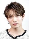韓国センターパートコンマバングフェザーパーマニュアンスパーマ