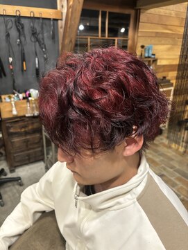 テントヘアー(tent hair) 赤味カラー