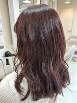 ギヴ 玉造店(Give) ピンクブラウン コテで緩巻き