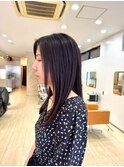 艶感重視のナチュラルロング/平針エリアで人気な髪質改善