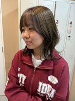 ムード(mood)&nbsp;カーキ/外ハネボブ/グレージュ/暗めカラー/ショコラベージュ