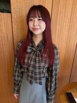 トップヘアー アヴェニュー 刈谷(TOPHAIR Avenue)&nbsp;ブリーチを辞めていきたい方におすすめ！チェリーレッドカラー