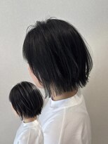 ウルマ(ULUMA) ミルクティーブロンド/ダークブルー/デジタルパーマ/伊丹