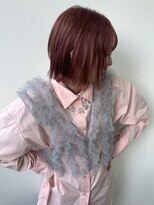 ブリコ(BRICO) ワインレッド×ボブ