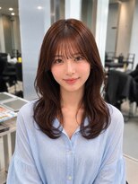 フォルテ ティアラ 横浜店(FORTE TIARA) ハニーベージュ/くびれレイヤー/顔周りカット/横浜美容室