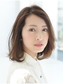 ホットパーマで優しい印象に