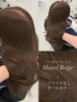 ミニヨン バイ ハピネス 高の原店(mignon by Happiness) ヘーゼルベージュ/ブリーチなし/韓国ヘア/顔まわり/ダブルカラー