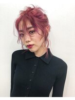 トロニー(TLONY) tlony渋谷hori   黒染めからの個性的pink hair