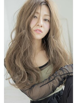 ナンバー 天王寺(NUMBER) 【number +uta*天王寺】グラマラス×くせ毛風×ベージュカラー