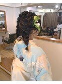 [riganuts 十条]お着物ヘアアレンジ３