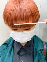 テトヘアー(teto hair) ペールオレンジ、コーラルオレンジ、マッシュショート