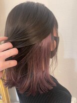 リアン 上尾店(Rien)&nbsp;マロンベージュ/Aラインボブ/かきあげバング[上尾/上尾駅]