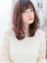 モッズヘア 越谷(mod's hair)&nbsp;シアーピンク小顔くせ毛風鎖骨ミディアムc5越谷10代20代30代