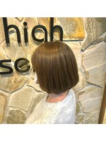 ナチュラルハイセンス 本店(natural high sense) 丸ボブ×グレージュカラー 似合わせカット/町屋駅